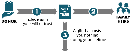 Gift from Your Will or Trust Diagram